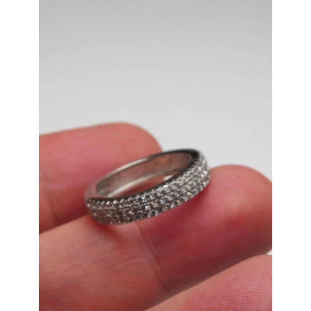 *925 Sterling Silver Diamond Band